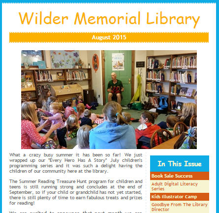 August 2015 eNewsletter